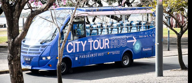 Bus turístico en Rosario 