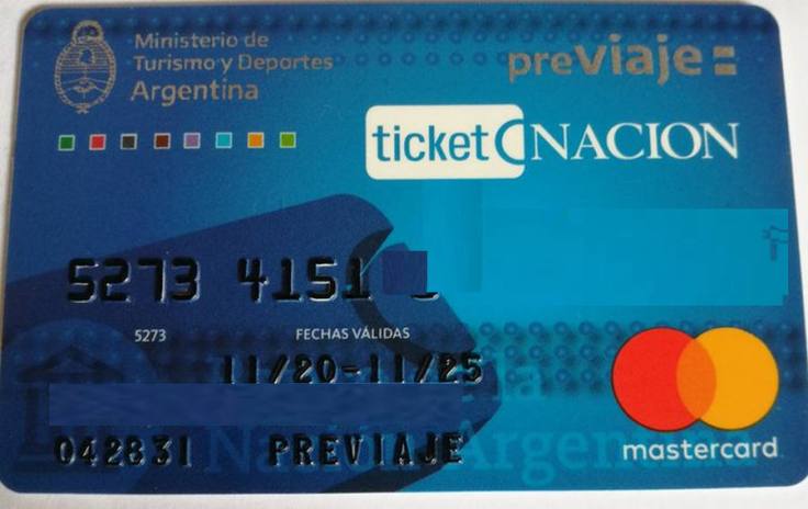 Tarjeta PreViaje Banco Nación
